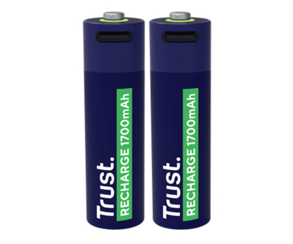 Bateria lub akumulatorek TRUST USB-C RECHARGEABLE BATTERIES 2P - AA